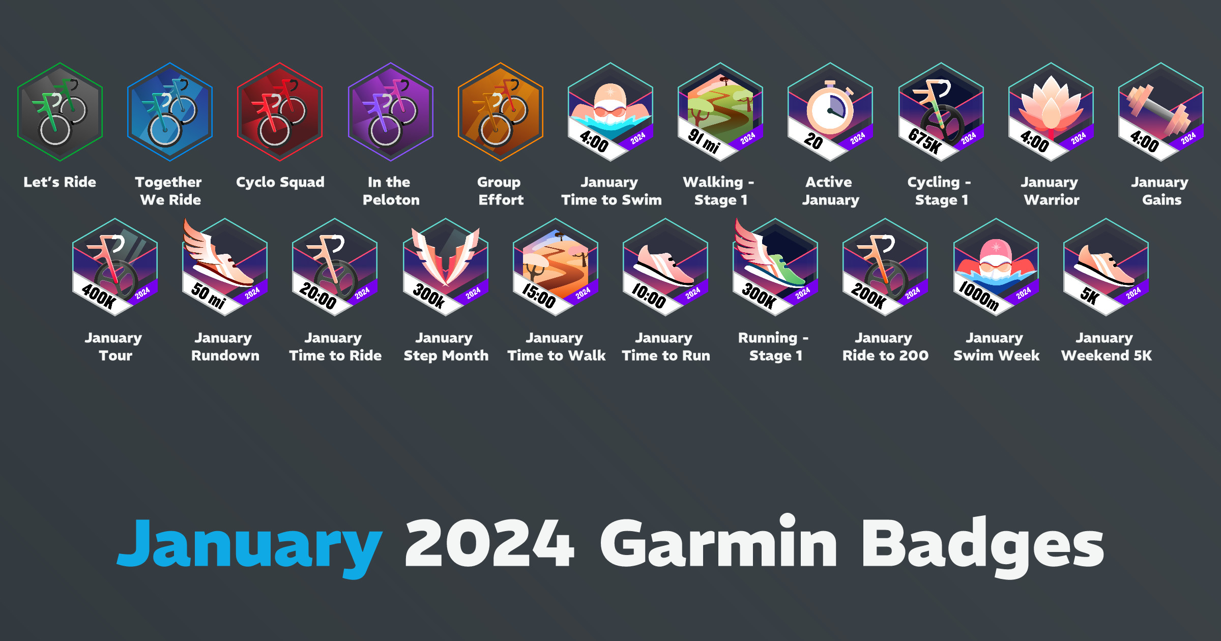 January 2024 Garmin Badges Garwin   January